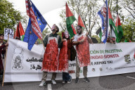 Thousands Rally In Madrid, Spain, Against Gaza Violence And Arms Trade With Israel