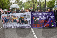 Thousands Rally In Madrid, Spain, Against Gaza Violence And Arms Trade With Israel