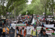 Thousands Rally In Madrid, Spain, Against Gaza Violence And Arms Trade With Israel