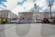 Thousands Rally In Madrid, Spain, Against Gaza Violence And Arms Trade With Israel