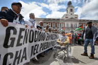 Thousands Rally In Madrid, Spain, Against Gaza Violence And Arms Trade With Israel