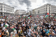 Thousands Rally In Madrid, Spain, Against Gaza Violence And Arms Trade With Israel