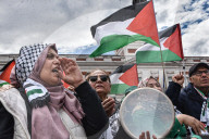 Thousands Rally In Madrid, Spain, Against Gaza Violence And Arms Trade With Israel
