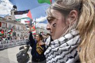 Thousands Rally In Madrid, Spain, Against Gaza Violence And Arms Trade With Israel