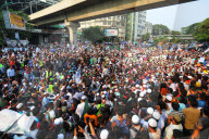 Protest Demanding Ban On Awami League In Dhaka, Bangladesh