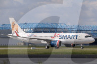 JetSMART A320-271NTaxi Check and RTO in Toulouse