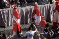 Pope Francis Coffin Transfer To Saint Peter's Square