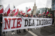 Anti-Migrants Protest In Warsaw