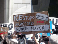 New York: Protest Over Arrest of Newark Mayor Ras Baraka