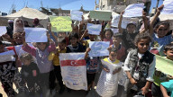 Emeregency food distribution in Gaza