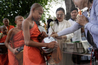 Visakha Bucha Day In Bangkok.