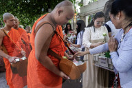 Visakha Bucha Day In Bangkok.