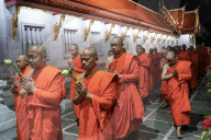 Visakha Bucha Day In Bangkok.