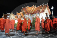 Visakha Bucha Day In Bangkok.