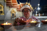 Visakha Bucha Day In Bangkok.