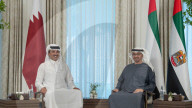 Qatari Emir Al Thani meets with UAE President