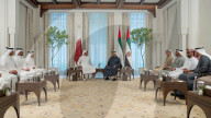 Qatari Emir Al Thani meets with UAE President