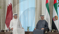 Qatari Emir Al Thani meets with UAE President