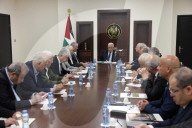 Mahmoud Abbas meet with PLO's Executive Committee