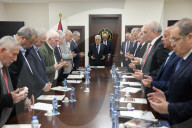 Mahmoud Abbas meet with PLO's Executive Committee