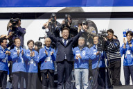 Lee Jae-myung Launches Presidential Campaign At Mass Rally In Central Seoul