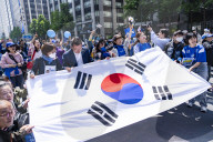 Lee Jae-myung Launches Presidential Campaign At Mass Rally In Central Seoul