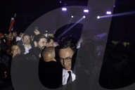 Bruno Retailleau Was At A Rally In Courbevois, Near Paris.