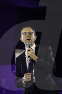 Bruno Retailleau Was At A Rally In Courbevois, Near Paris.