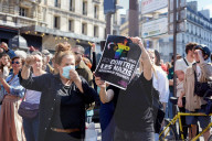 Activists Stage Counter-Demonstration Against Far-Right C9M Rally in Paris