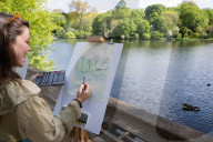 The Affordable Art Fair opens at Hampstead Health, Lower Fairground Site, London, UK.