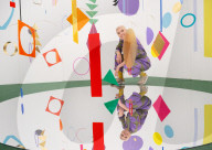 The Affordable Art Fair opens at Hampstead Health, Lower Fairground Site, London UK.