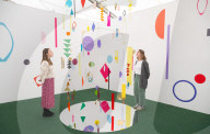 The Affordable Art Fair opens at Hampstead Health, Lower Fairground Site, London UK.