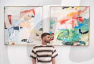 The Affordable Art Fair opens at Hampstead Health, Lower Fairground Site, London, UK.