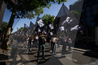 Neo-Fascist Demonstration In Paris, France