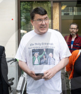 Graham Linehan case at Westminster Magistrate's Court, London, UK.