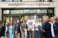 Graham Linehan case at Westminster Magistrate's Court, London, UK.