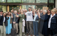 Graham Linehan case at Westminster Magistrate's Court, London, UK.
