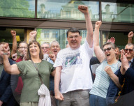 Graham Linehan case at Westminster Magistrate's Court, London, UK.