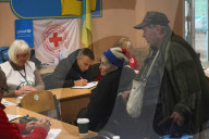Ukraine works to move elderly out of harms way along front line