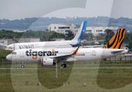 Tigerair Taiwan Airbus A320-271N Engine Run and Taxi Check in Toulouse