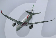 Emirates Airbus A350 test flight at Toulouse Airport