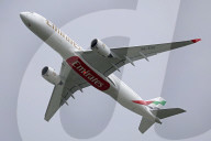 Emirates Airbus A350 test flight at Toulouse Airport