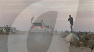 Red Cross vehicles carrying Israeli American hostage Idan Alexander at border crossing