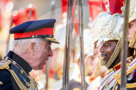 King Charles presents new standards to the Household Cavalry at Windsor Castle