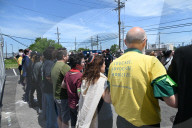 Faith Clergy Forms Human Chain To Block Entrances And Exits To Delaney Hall ICE Immigration Detention Facility