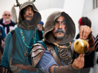 Medieval Festival Of Ibiza , Ibiza, Spain - 9 May 2025:  25th Year Of The Medieval Fair Of Ibiza 