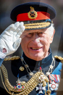 King Charles at Windsor Castle in Windsor, UK.