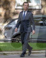 Kier Starmer Greets Ulf Kristersson to No10 in London, UK.
