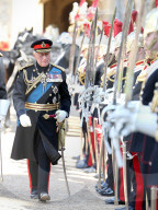 King Charles at Windsor Castle in Windsor, UK.