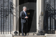 Kier Starmer Greets Ulf Kristersson to No10 in London, UK.